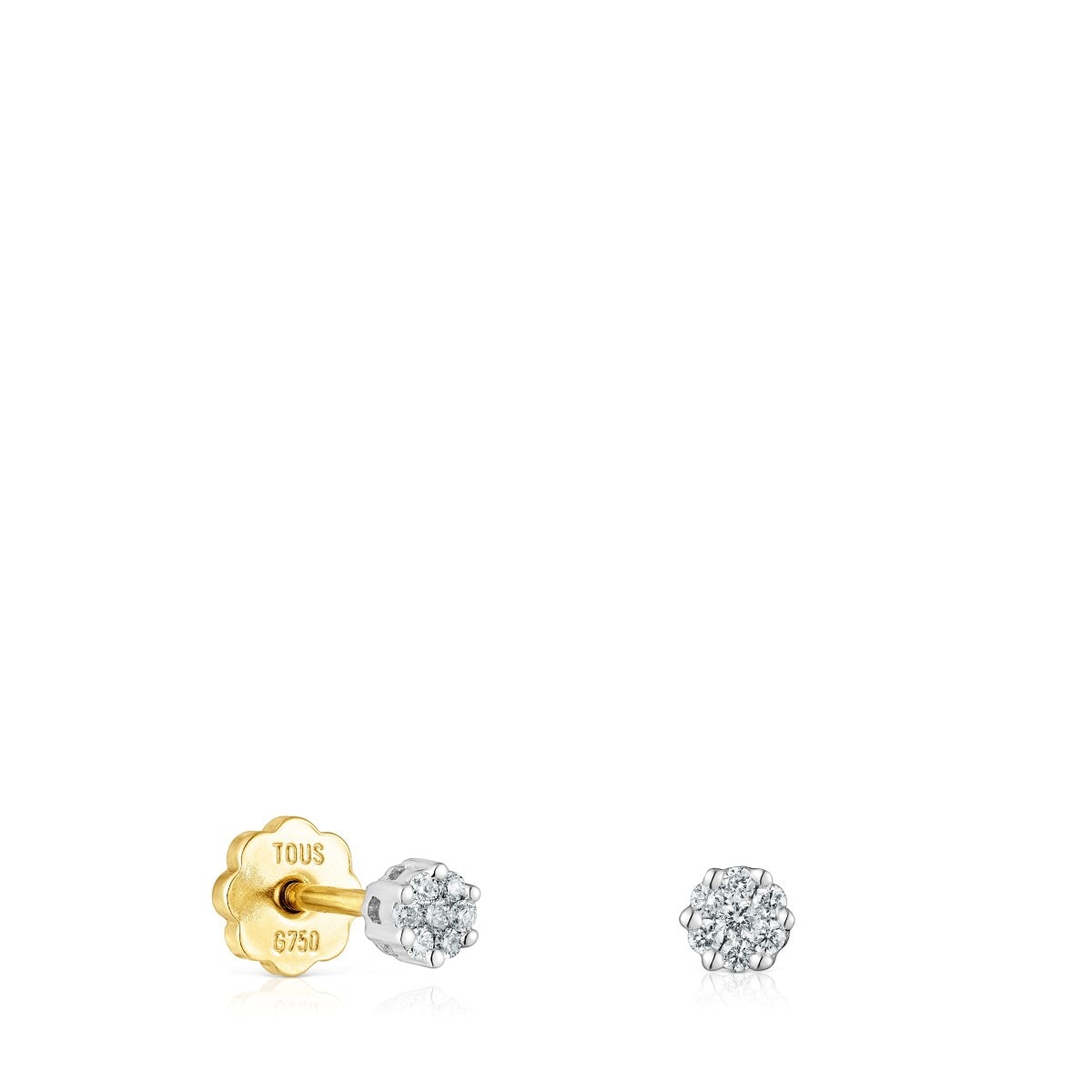 Gold TOUS Diamonds earrings 0,08ct