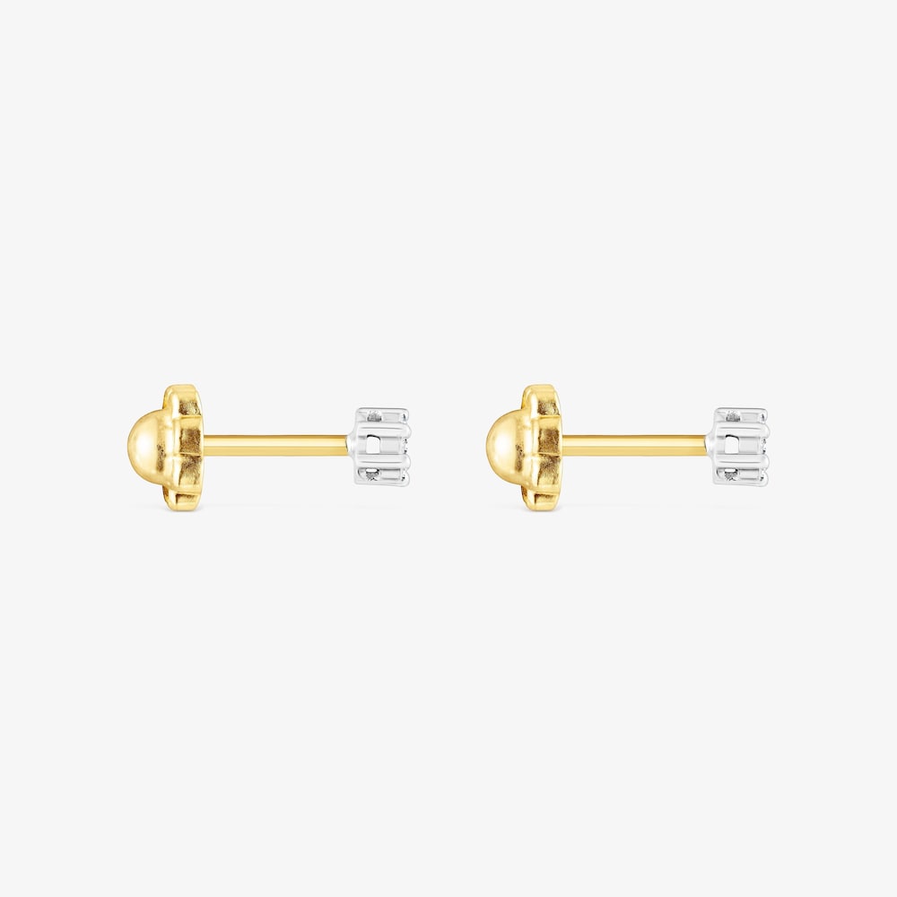 Pendientes de oro blanco y diamantes 0,08ct TOUS Diamonds