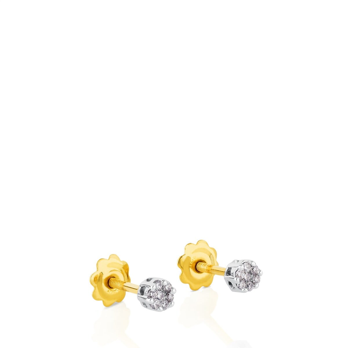 Gold TOUS Diamonds earrings 0,08ct