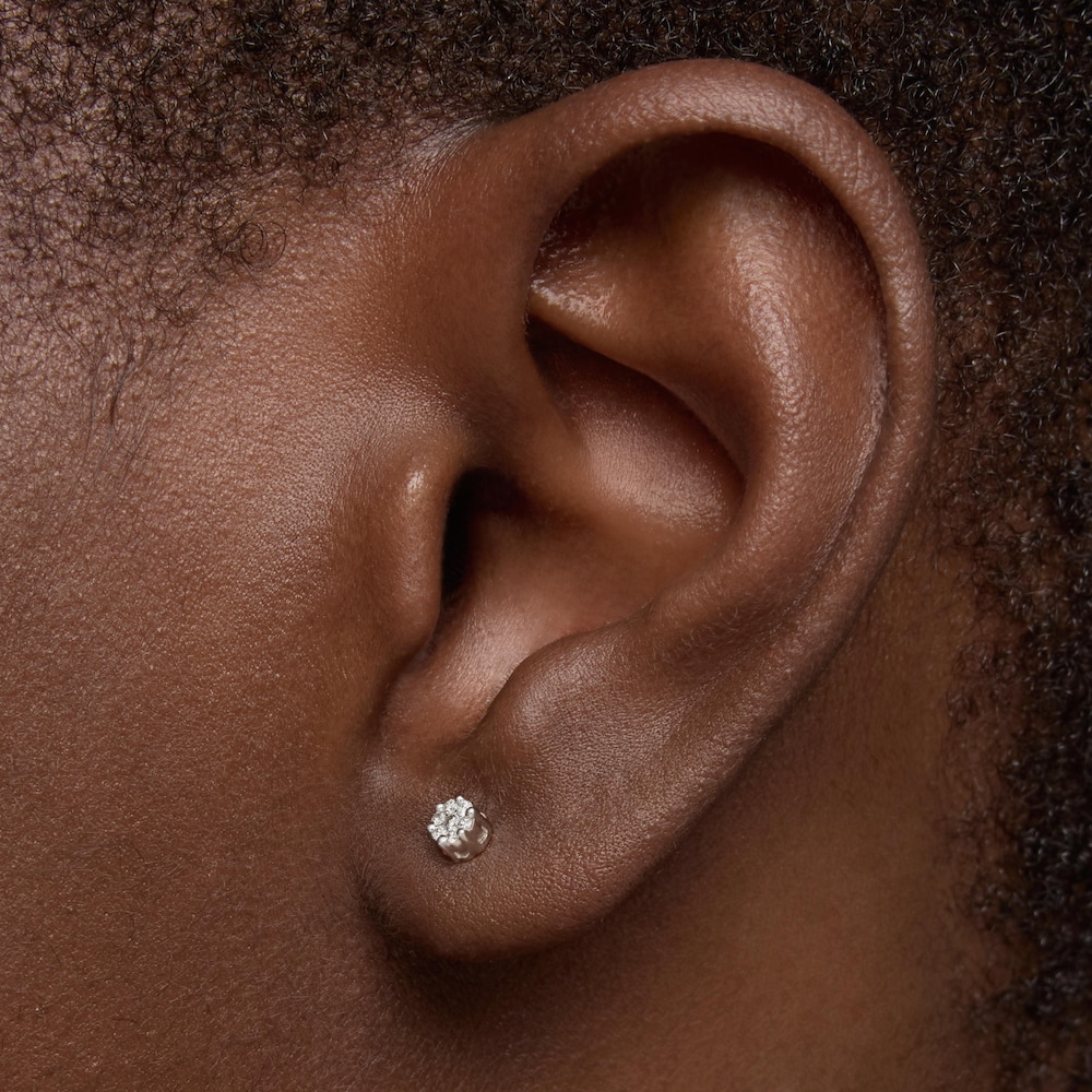 Pendientes de oro blanco y diamantes 0,08ct TOUS Diamonds