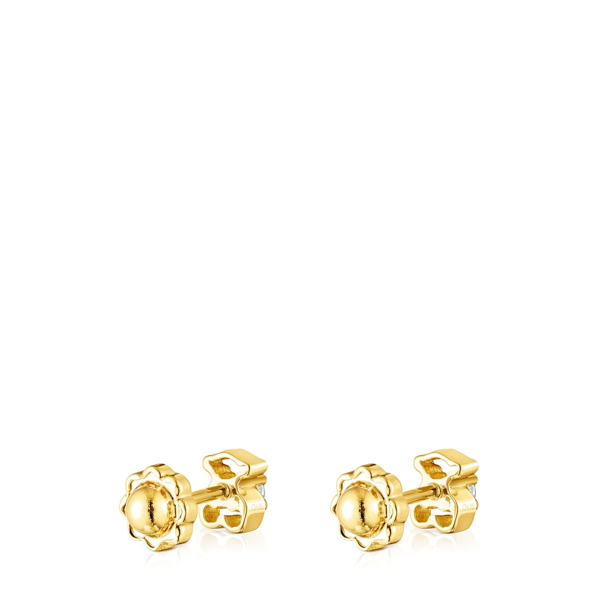Gold Baby TOUS earrings with diamonds