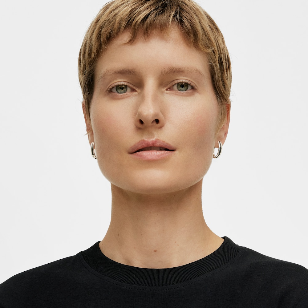 Pendientes oval de plata TOUS Basics