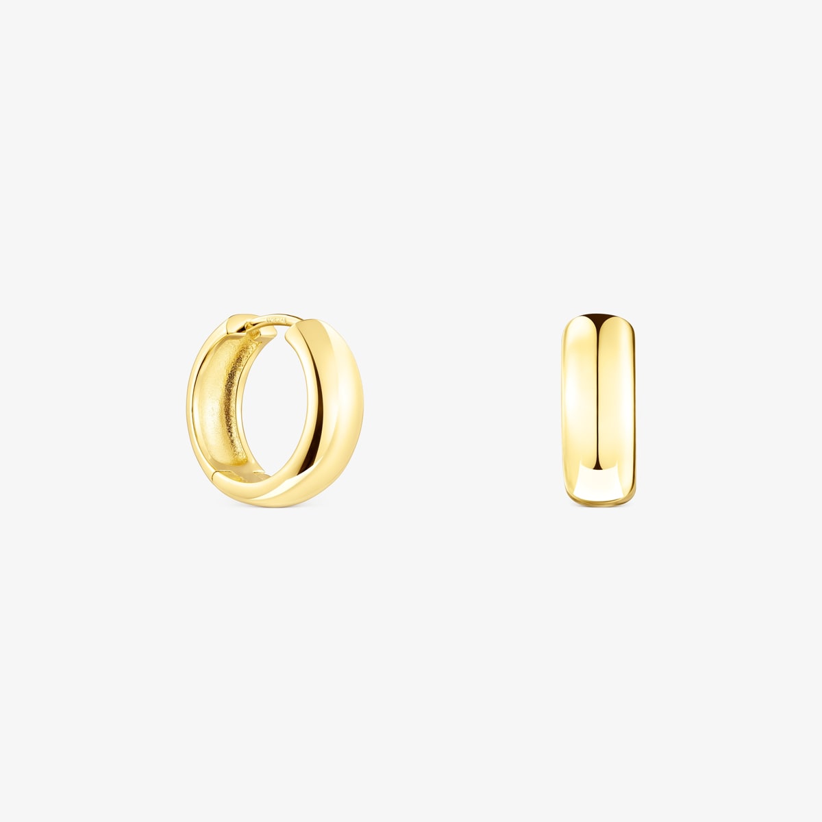 Tous - Pendientes Con Baño De Oro 18 Kt Sobre Plata Tous Basics - Dorado