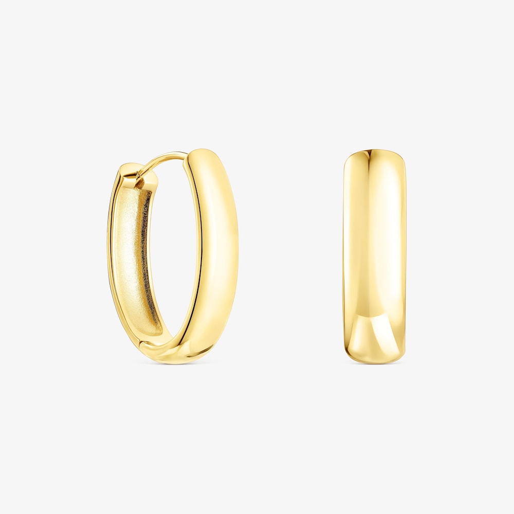 Oval 18K gold vermeil TOUS Basics Earrings