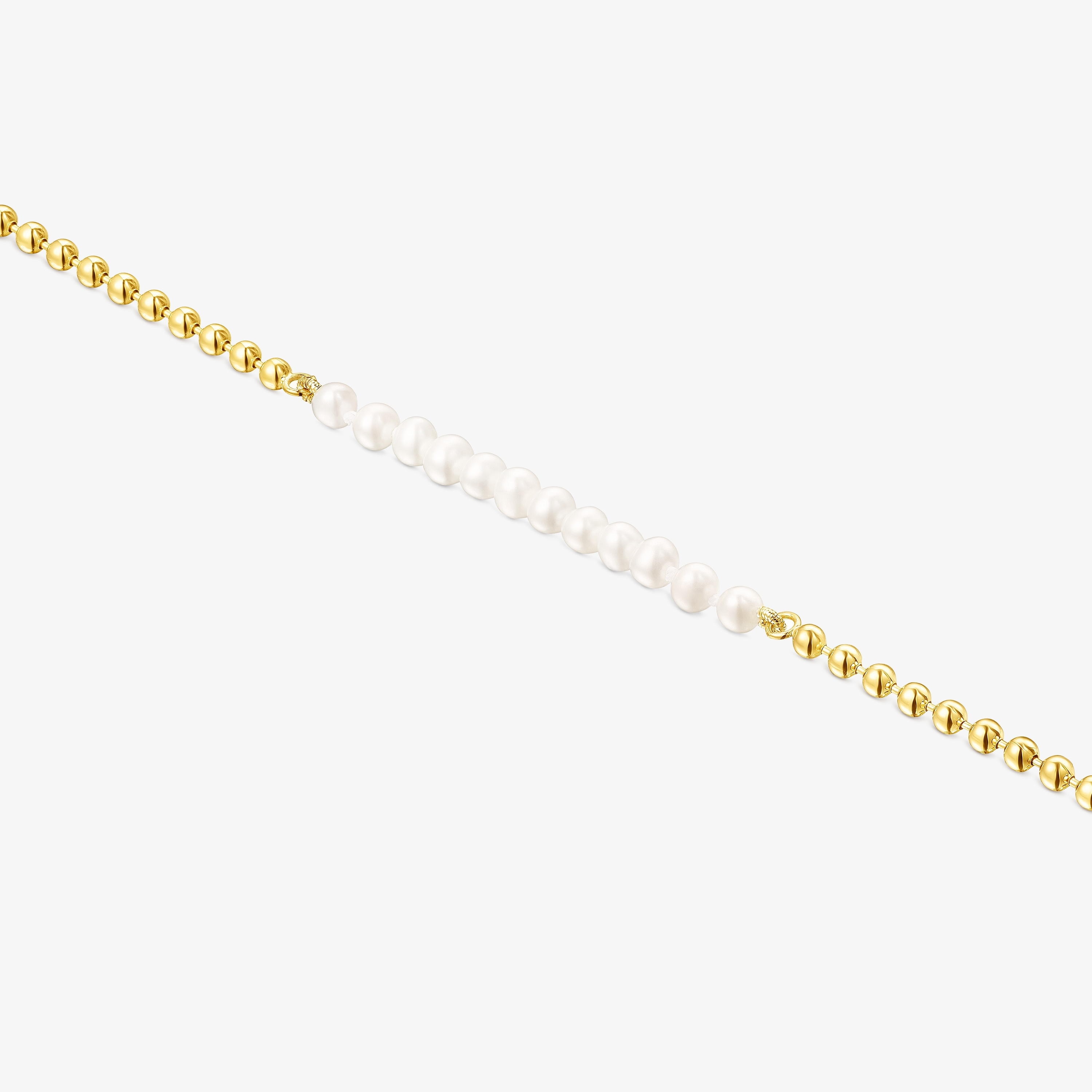 18K gold vermeil Gloss Bracelet with Pearls