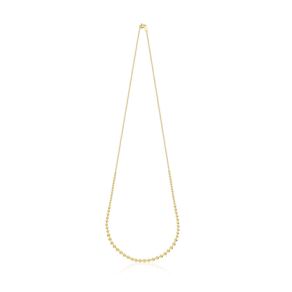 Collar largo con baño de oro 18 kt sobre plata Gloss Collar largo con baño de oro 18 kt sobre plata Gloss