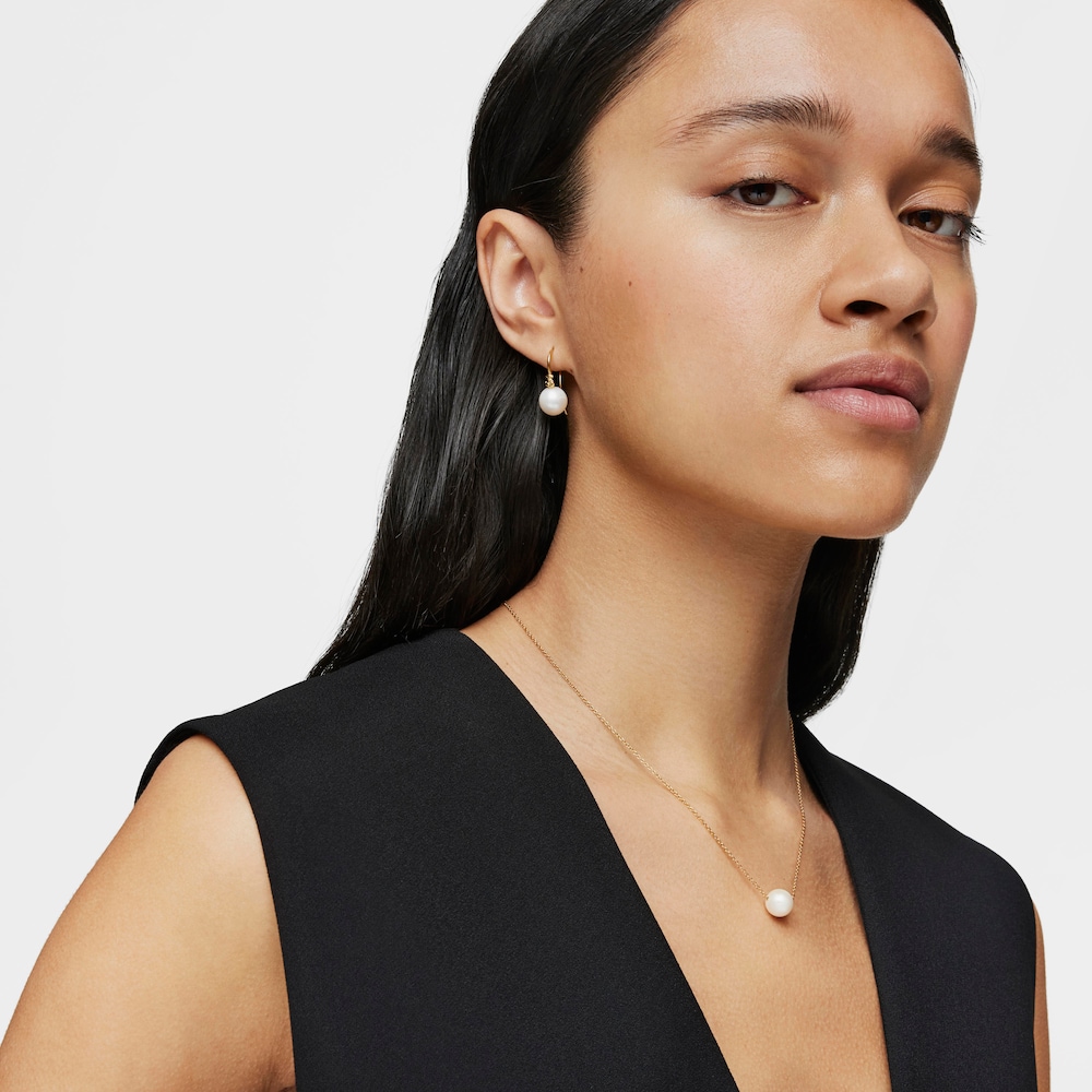 Tous Gloss - Naszyjnik z ż&oacute;łtego srebra Vermeil z perłą