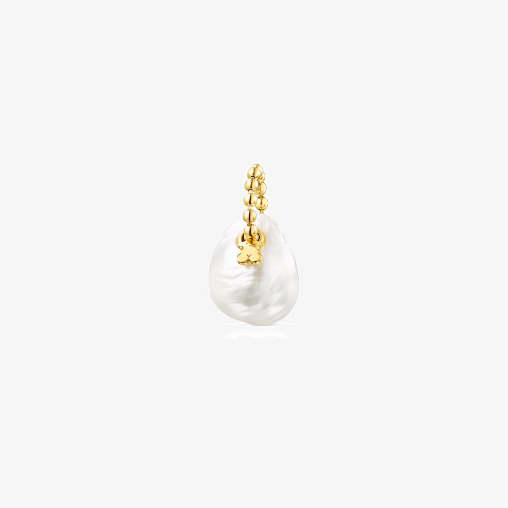 18K gold vermeil Gloss Pendant with Pearl