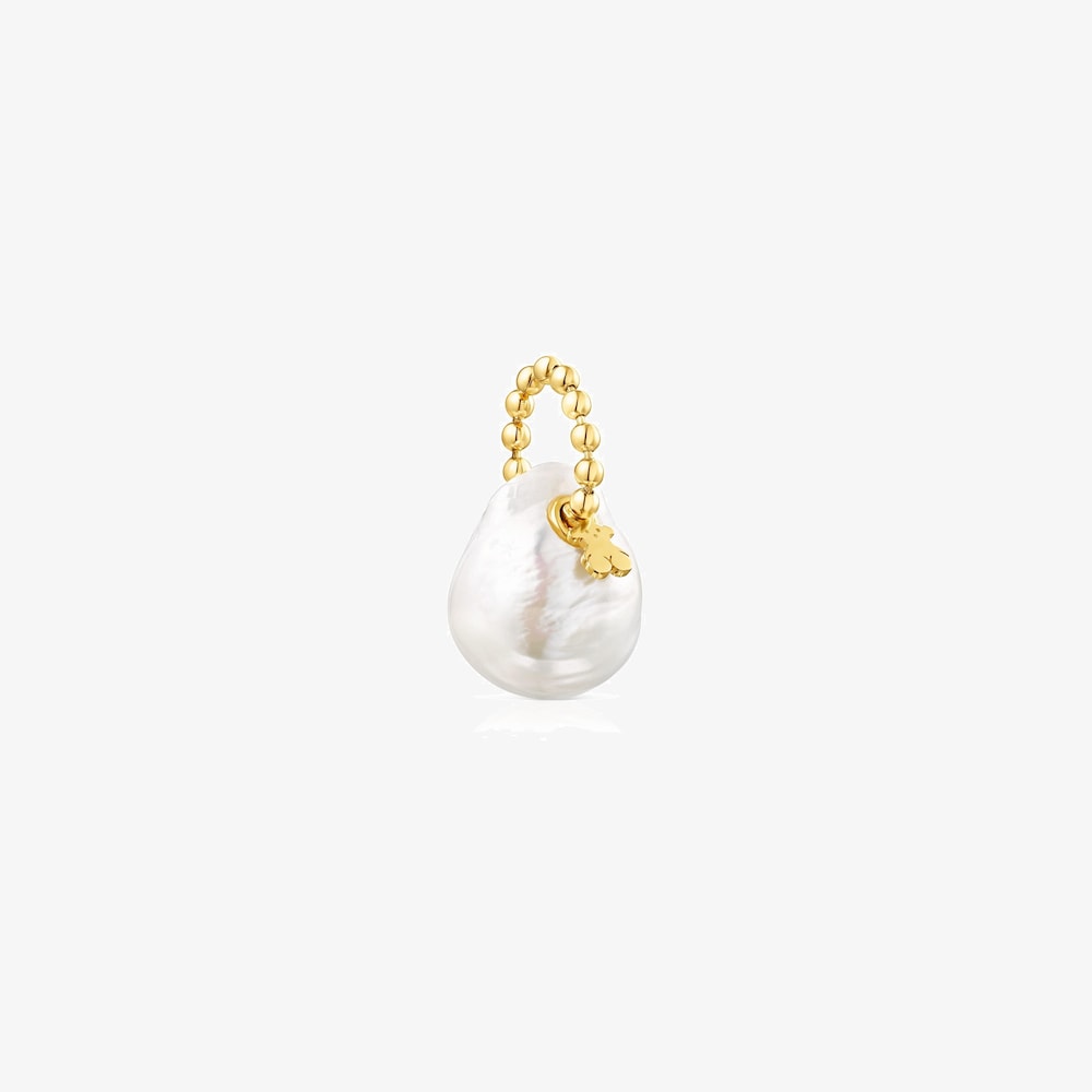 18K gold vermeil Gloss Pendant with Pearl