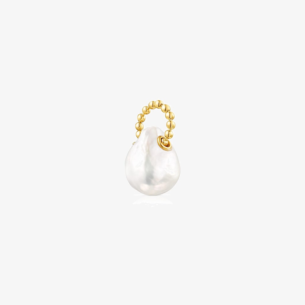 18K gold vermeil Gloss Pendant with Pearl