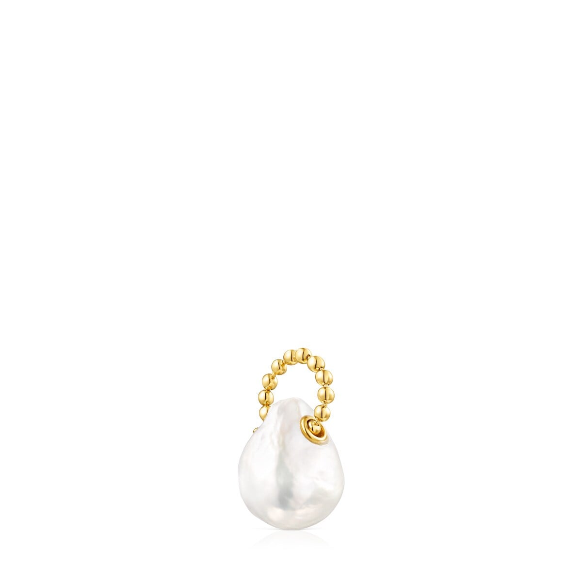 Silver Vermeil Gloss Pendant with Pearl