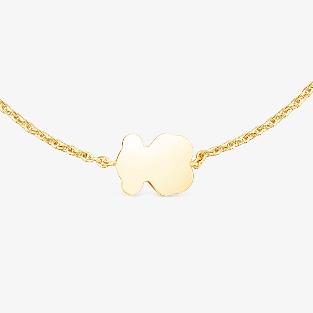 Bracciale con placcatura in oro 18 kt su argento e multi pietre Areia