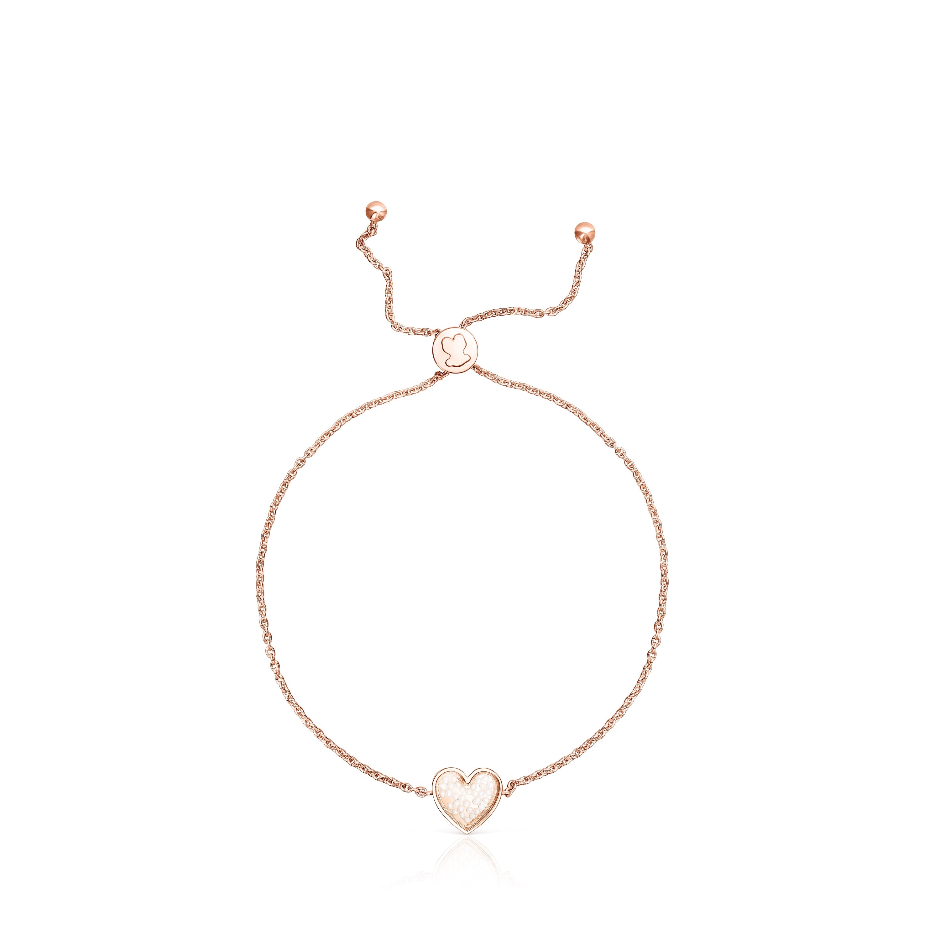 Rose silver vermeil Areia Bracelet with pearls