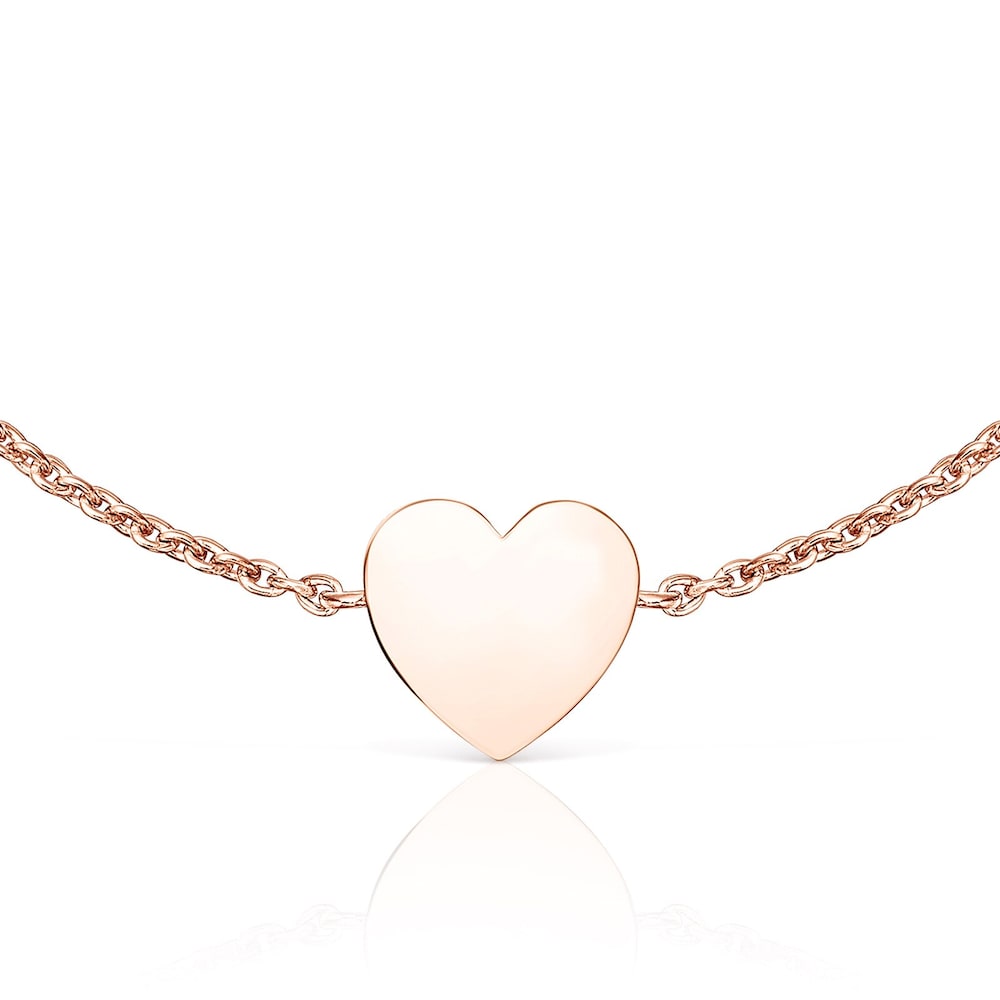 Pulsera con baño de oro rosa 18 kt sobre plata y perlas Areia image number 3