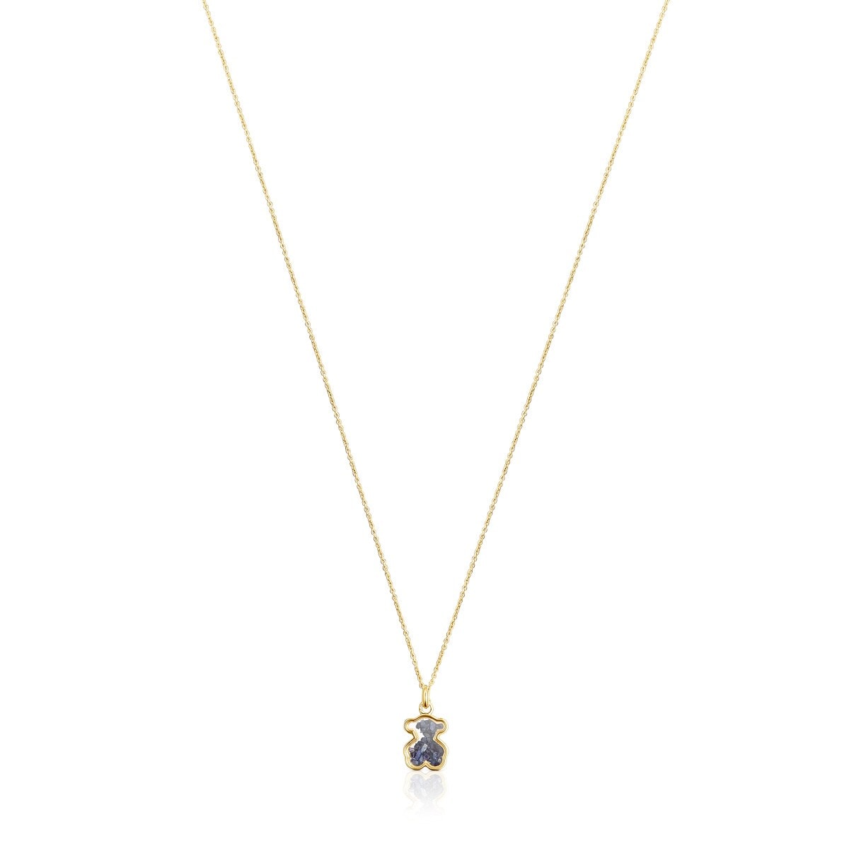 Tous - Collar De Oro Y Zafiro Azul Areia - Dorado