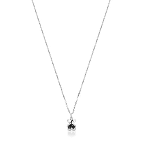 Silver Areia Necklace with onyx