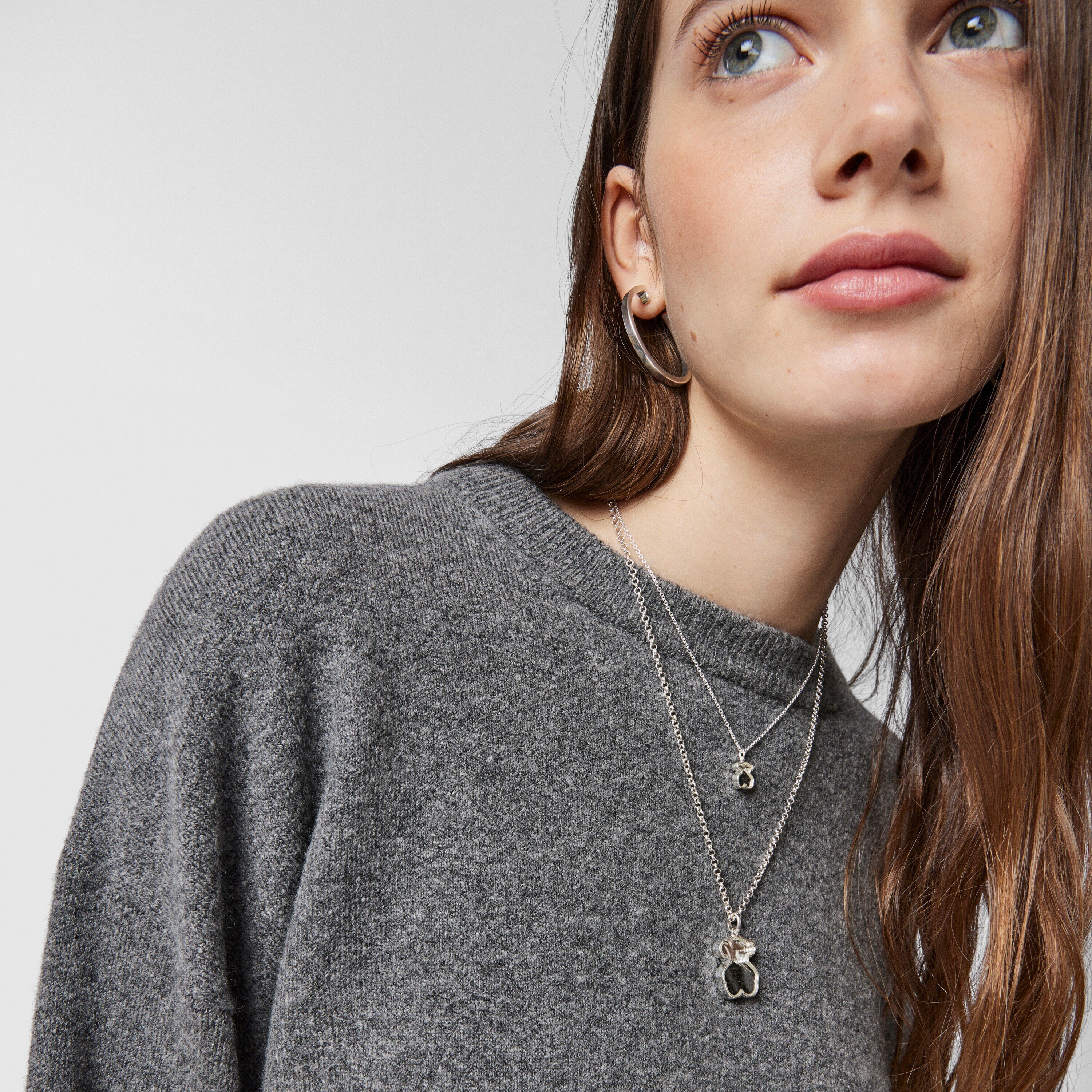 Silver Areia Pendant with onyx