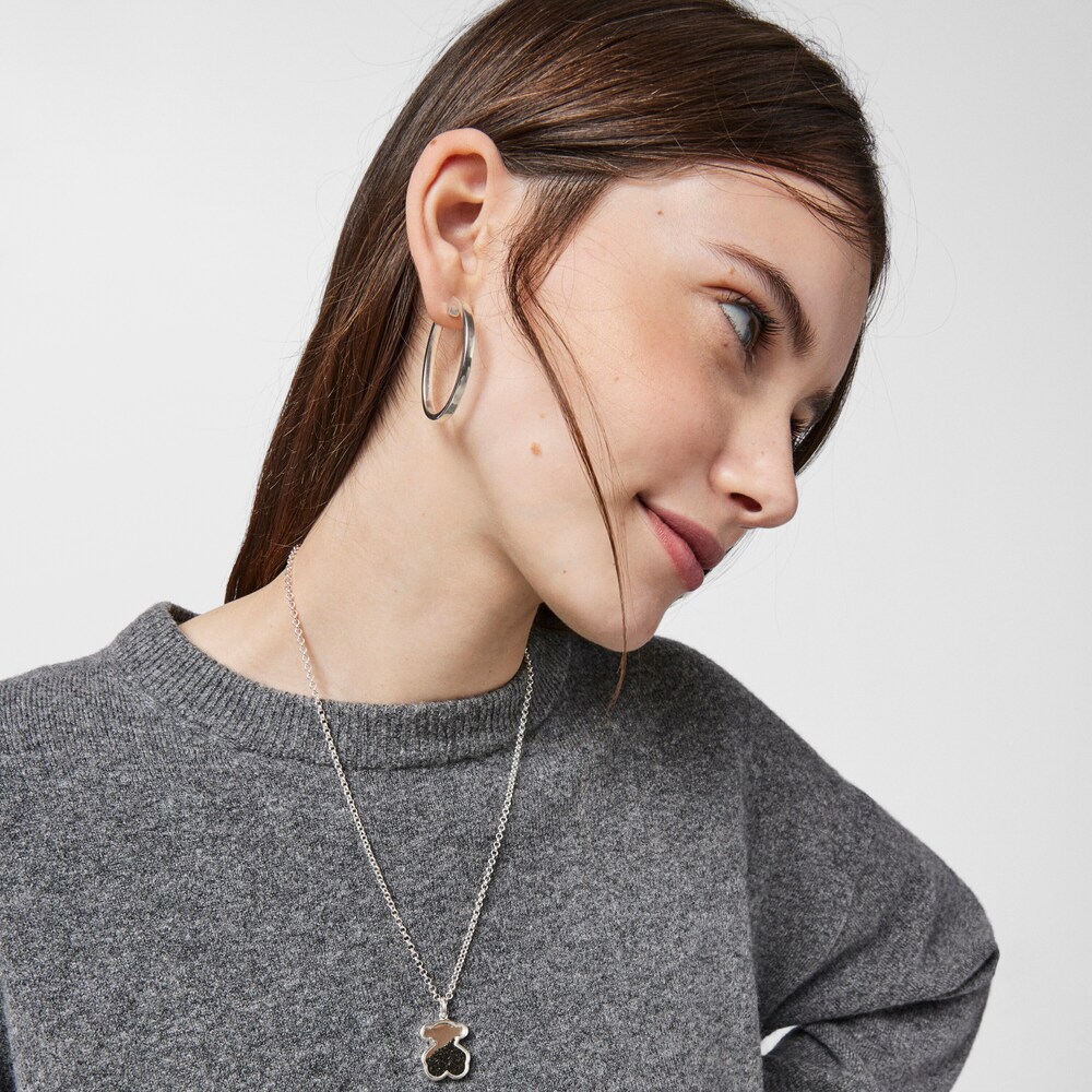 Dije Areia de plata y &oacute;nix