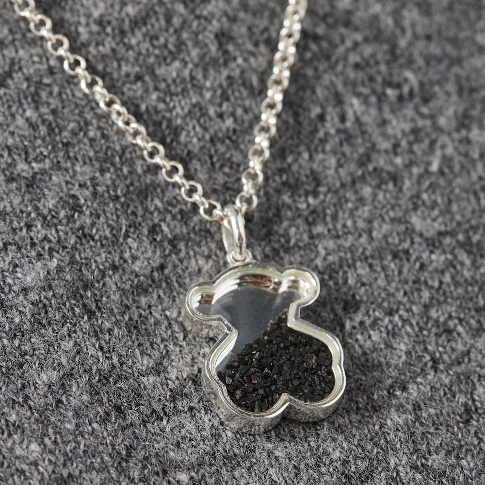 Silver Areia Pendant with onyx