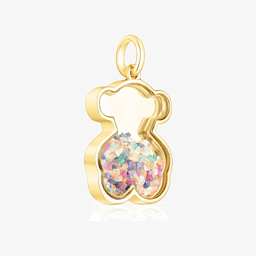 Tous Areia &ndash; Pr&iacute;vesok zo žlt&eacute;ho striebra Vermeil s farebn&yacute;mi kameňmi