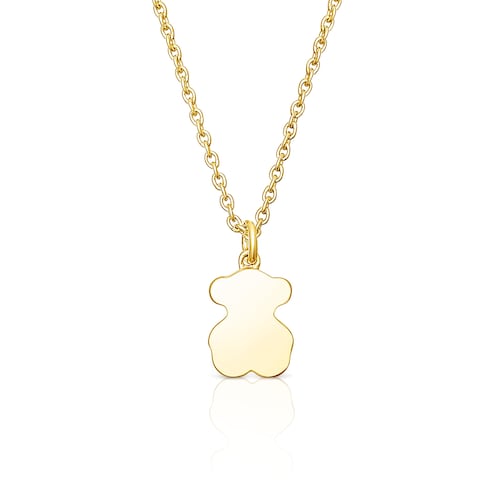 Collar con ba&ntilde;o de oro 18 kt sobre plata y multi gemas Areia