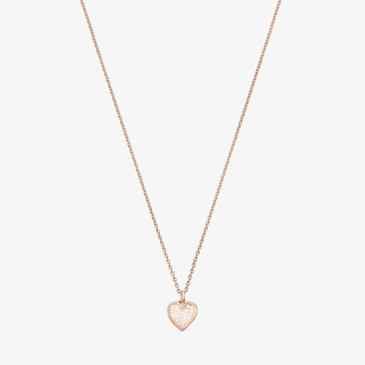 Tous - Collar Con Baño De Oro Rosa 18 Kt Sobre Plata Y Perlas Areia - Blanco