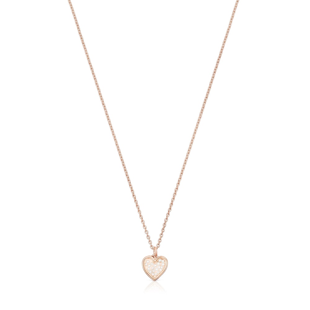 Rose silver vermeil Areia Necklace with pearls image number 0