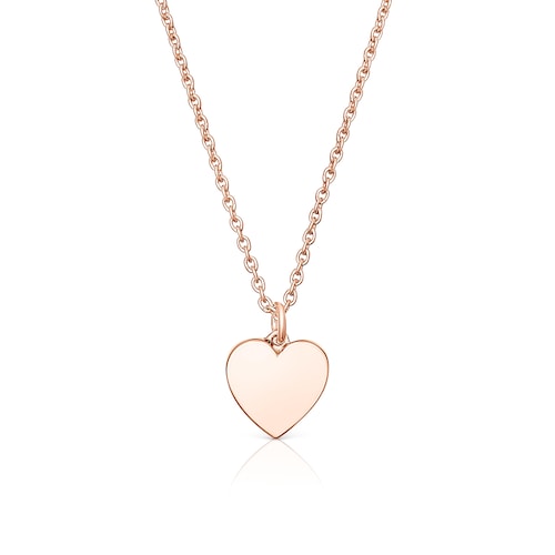 Collar con ba&ntilde;o de oro rosa 18 kt sobre plata y perlas Areia