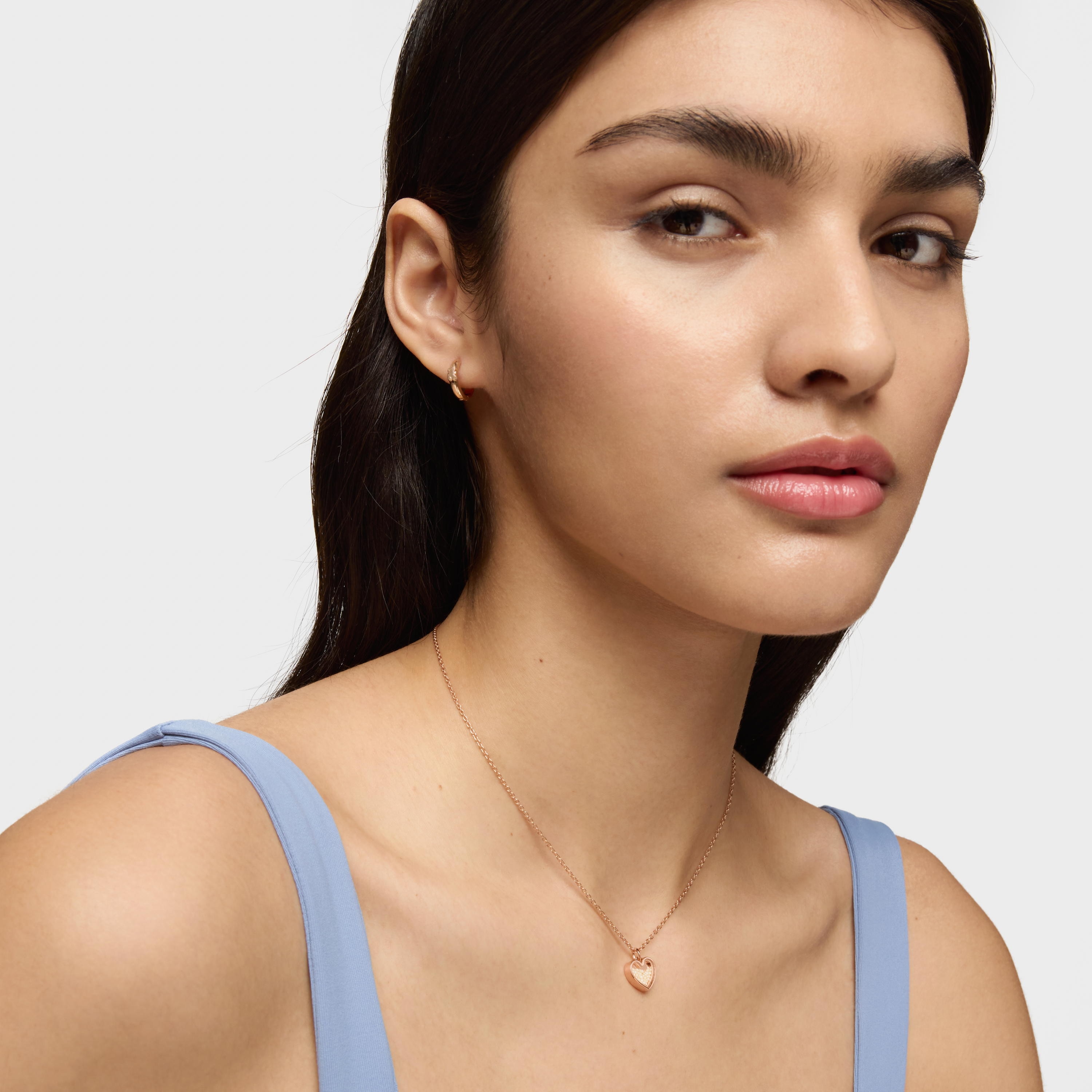 Rose silver vermeil Areia Necklace with pearls