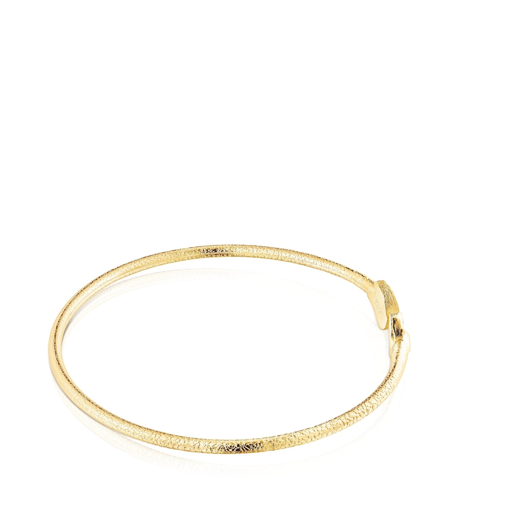 Pulsera con ba&ntilde;o de oro 18 kt sobre plata Oceaan Duna