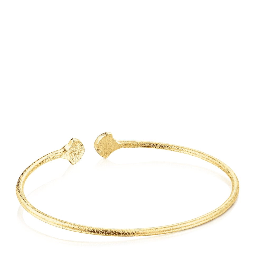Pulsera con ba&ntilde;o de oro 18 kt sobre plata Oceaan Duna