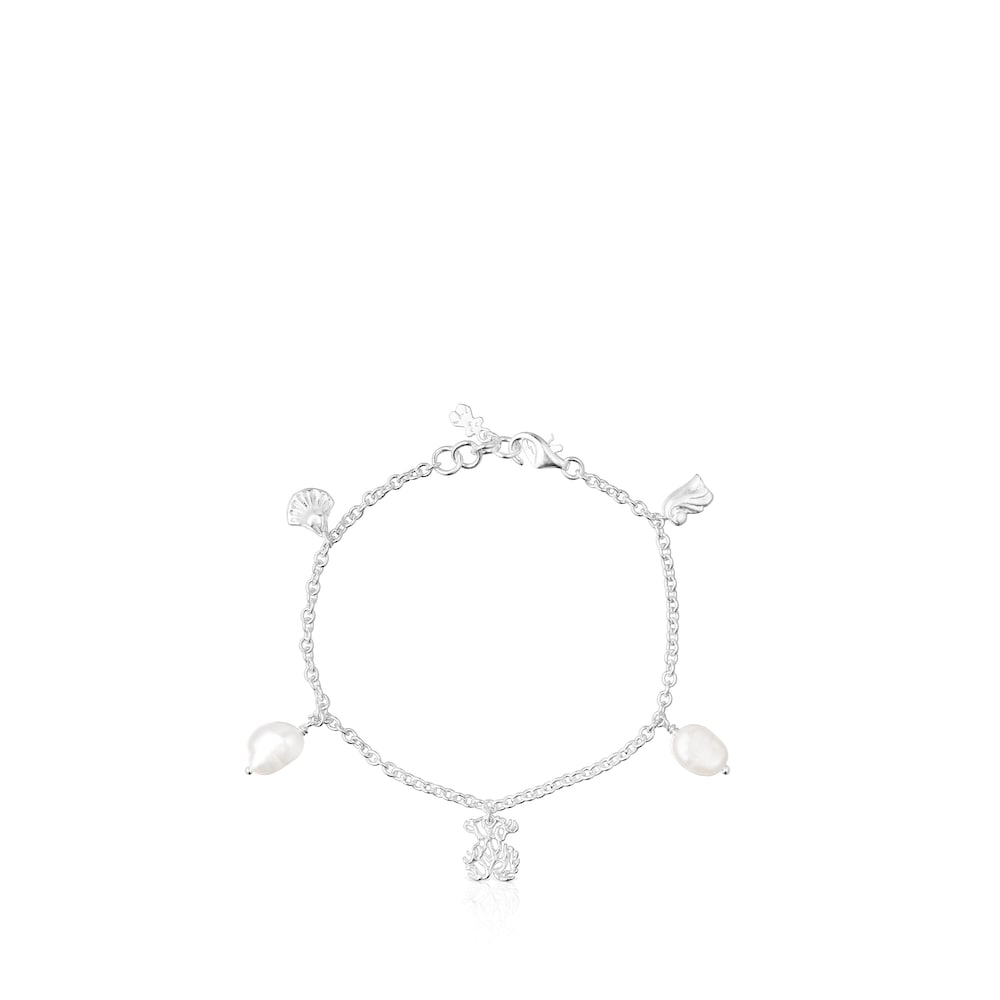 Pulsera de plata y perlas Oceaan