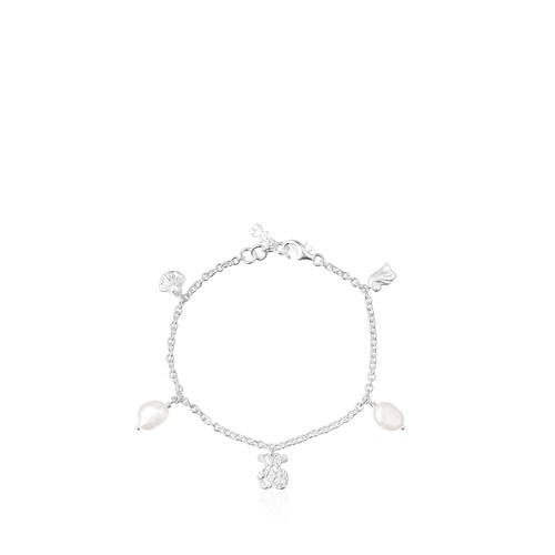 Pulsera de plata y perlas Oceaan