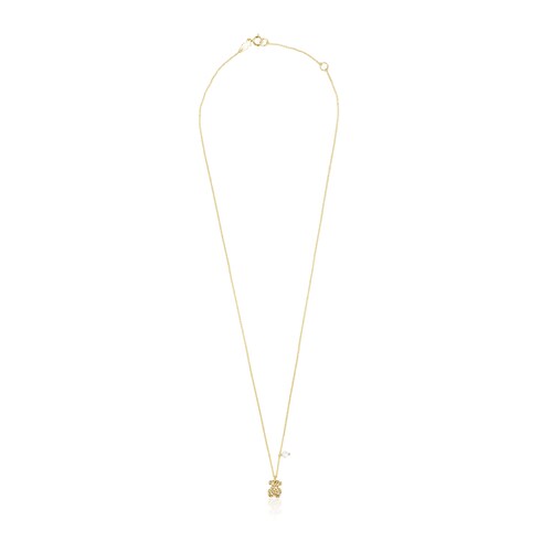 Gold Oceaan Necklace with pearl