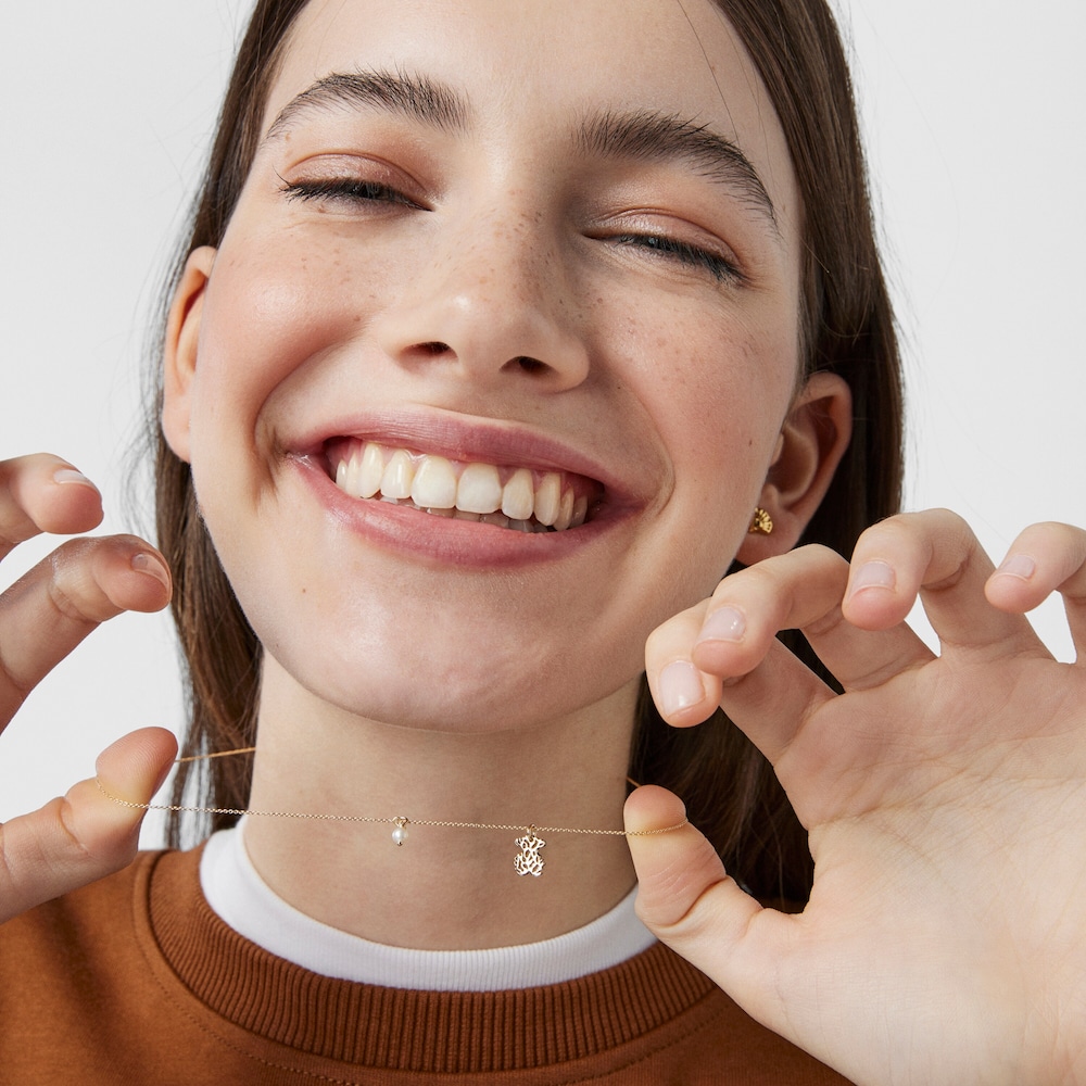 Gold Oceaan Necklace with pearl Gold Oceaan Necklace with pearl