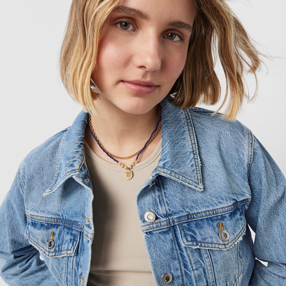 Collar camafeo con ba&ntilde;o de oro 18 kt sobre plata, lapislazuli y perlas Oceaan