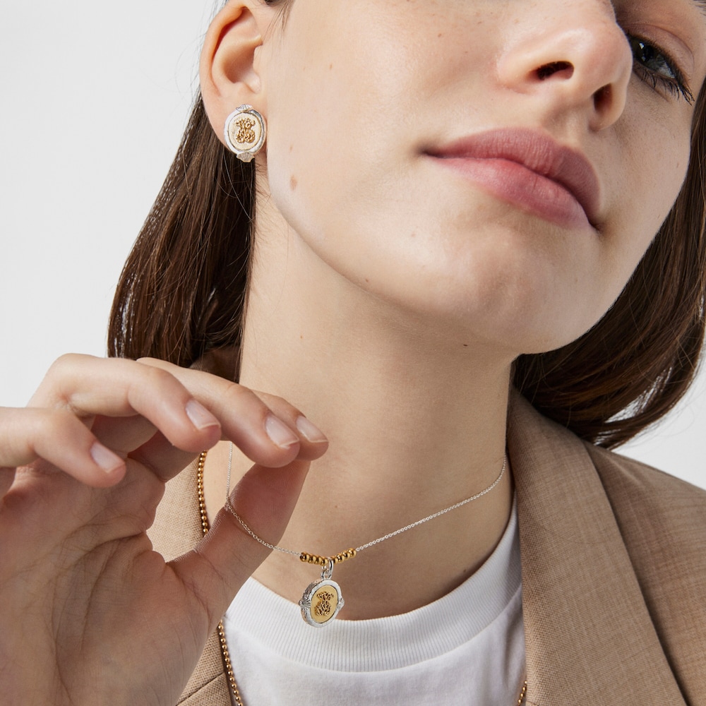 Collar camafeo bicolor Oceaan