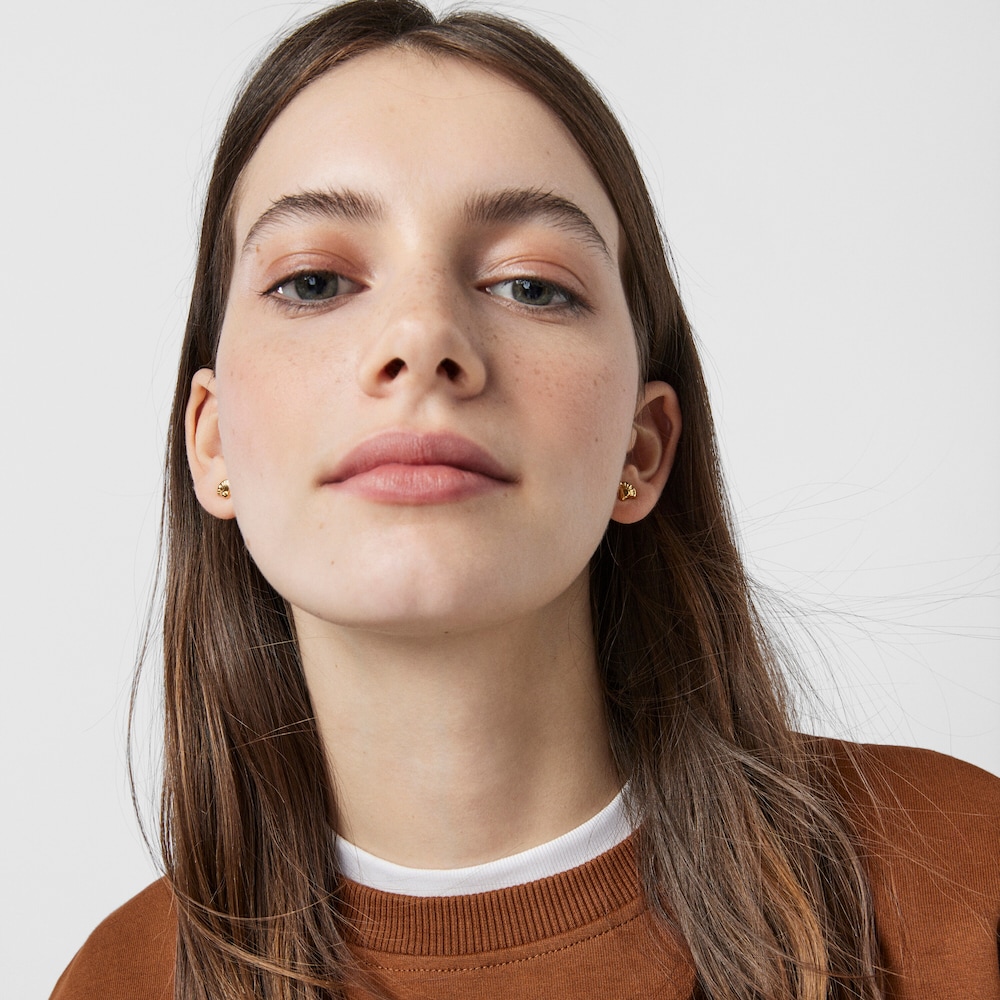 Muschel-Ohrringe Oceaan aus Gold