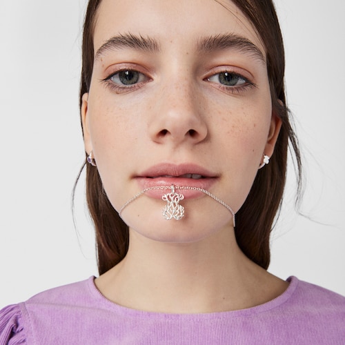 Collar Oceaan oso de plata