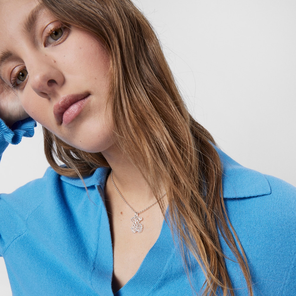 Colgante oso peque&ntilde;o de plata Oceaan