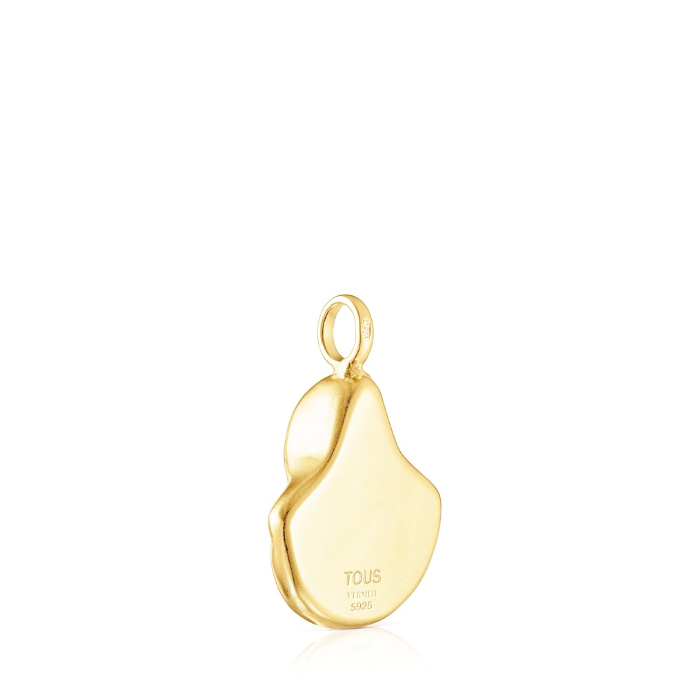 Colgante concha pequeña con baño de oro 18 kt sobre plata Oceaan image number 2
