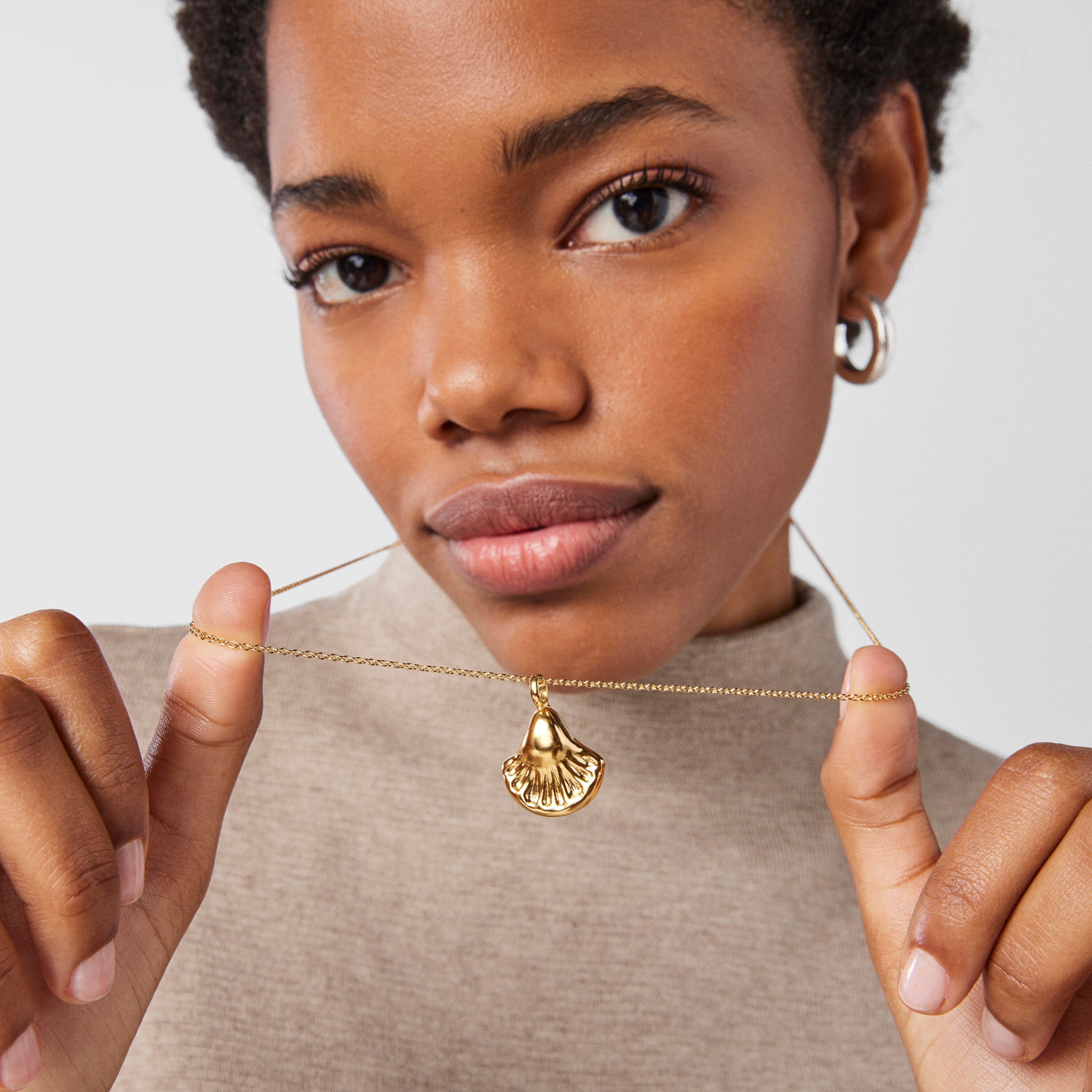 silver vermeil Oceaan shell Pendant