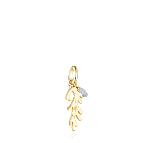 Silver vermeil Oceaan Color Pendant with labradorite