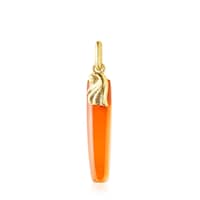 Silver vermeil Oceaan Color Pendant with carnelian