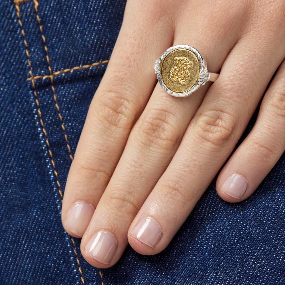 Anillo camafeo bicolor Oceaan