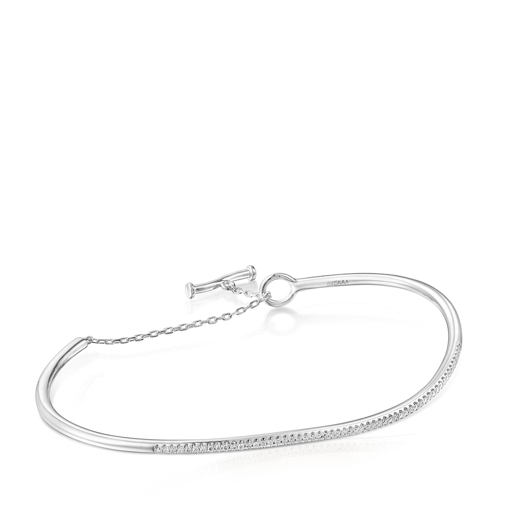 Pulsera de oro blanco y diamantes Hav