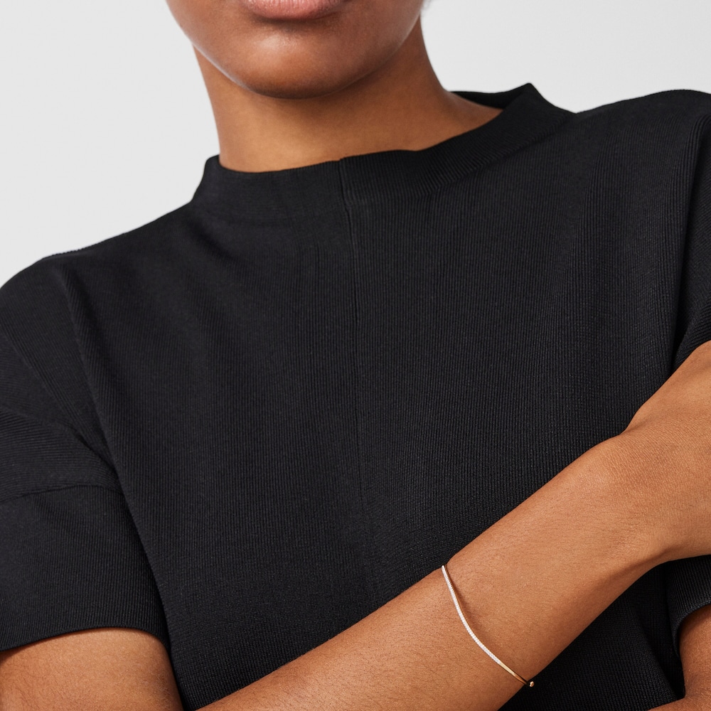 18K Solid Gold Hav Bracelet with diamonds