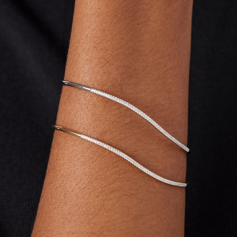 18K Solid Gold Hav Bracelet with diamonds