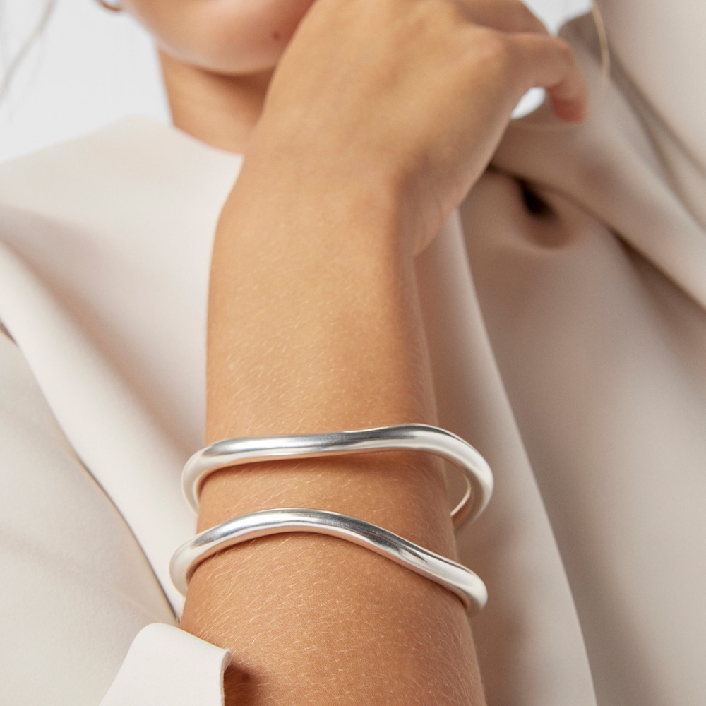 Pulsera doble de plata Hav