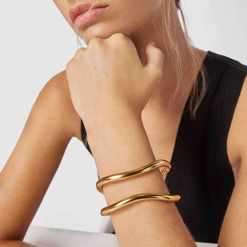 Silver vermeil Hav double Bracelet